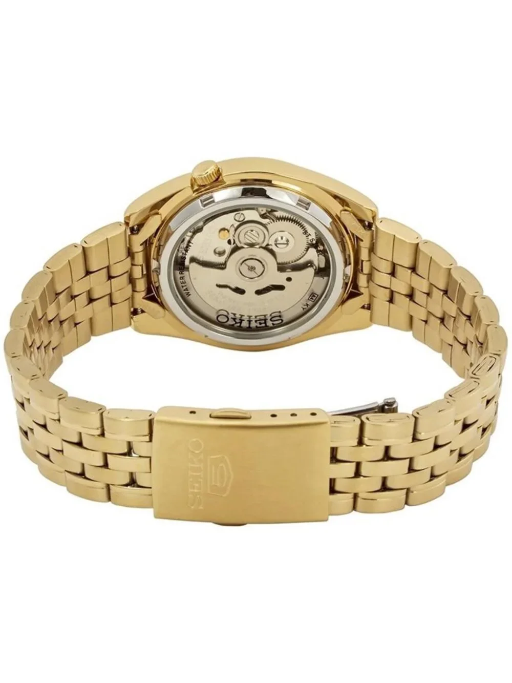 NWT Seiko Series 5 Automatic Gold Dial Men's Watch
